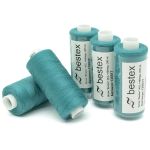 Нитки швейные бытовые Bestex 40/2, 365 м (400 ярд) / 10 кат., 118 бледная-бирюза