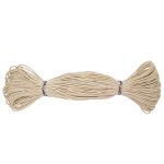 Шнур отделочный ⌀2.0 мм / 30 метров, с метанитом, белый/золото