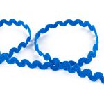 Тесьма отделочная зигзаг 9 мм / 20 метров, синий (васильковый), Blitz 3884Г17