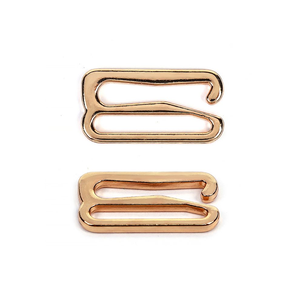 Крючки для купальника металл 15.0 мм, золото, 1000 шт