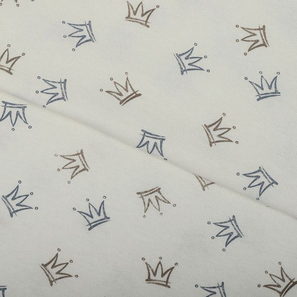 Футер 2-нитка начес 190 г/м², 100-100 см / 6 метров, N-ДЛ190-02, цв.бел/серый