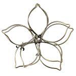 Брошь декоративная 70х70 мм, pewter олово черный никель /TOS/