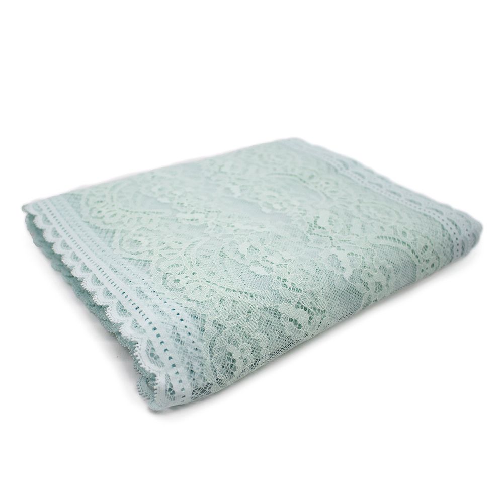 Кружево бельевое эластичное 240 мм / 10 м, св.зеленый