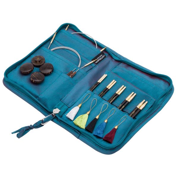 Набор съемных спиц Knit Pro Lantern Moon Charm, 13 см, 5 пар (3-5 мм), эбеновое дерево, 350304