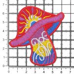 Термоаппликация Гриб, 7.2х7.2см, Hobby&Pro