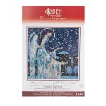 Набор для вышивания нитками Овен, Рождественский ангел 25х25см