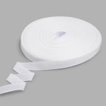 Тесьма брючная односторонняя 16 мм, 50 м, 2.9 г/м, белый