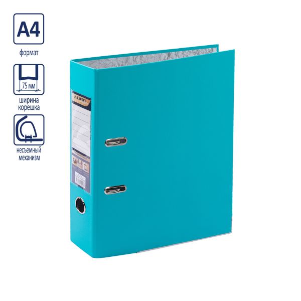 Регистратор PVC, мет.уг. 75 мм, 10 шт, Premier A4 арочный механизм, изумрудный EC10222105, Expert Complete