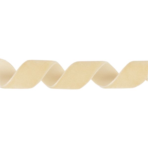 Лента бархатная (тесьма) 12.0 мм / 16.5±1 метра, 061 св.св.бежевый, Blitz VR-12