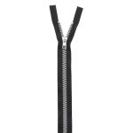 Молния трактор Arta Т6 (6 мм) 1 зам., разъем., 60 см, Decor, цв. 077 черный / 991 алюминий, уп.5 шт