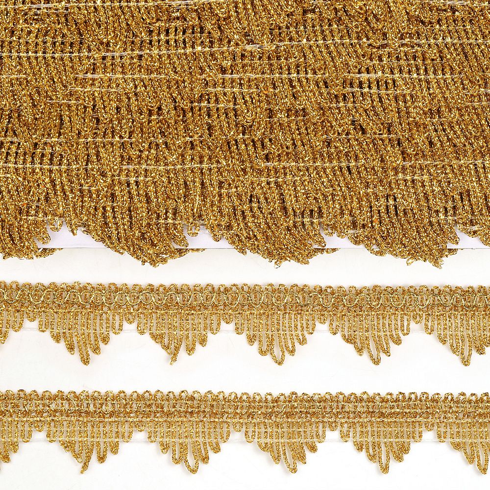 Тесьма отделочная 40 мм, 13-5061 цв.золото уп.13.71м