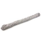 Шнур полипропилен круглый вязаный ⌀5.0 мм / 100 метров, 5-16 св.серый, серебро