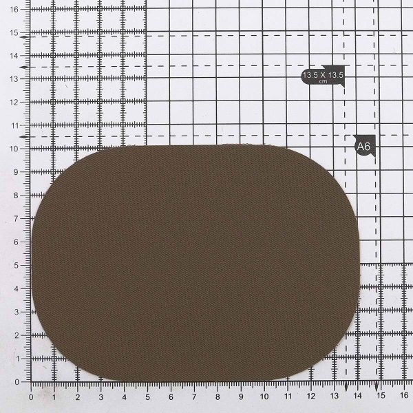 Термозаплатка, ткань, 100x140мм (коричневый (brown)), AZ01, 2 шт