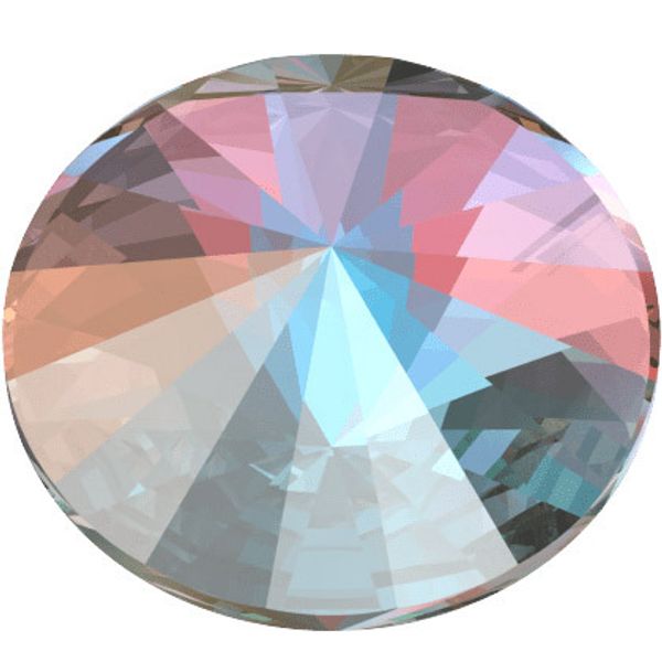 Стразы неклеевые стекло 10 мм, 72 шт, перламутр (crystal АВ), Preciosa 438-11-301