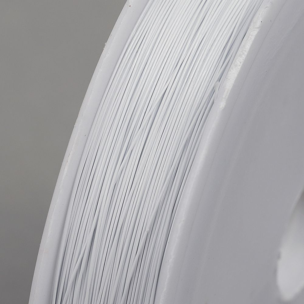 Ювелирный тросик (ланка) 0.38 мм / 100 м, TBY.ЮТ.0.38, цв.белый