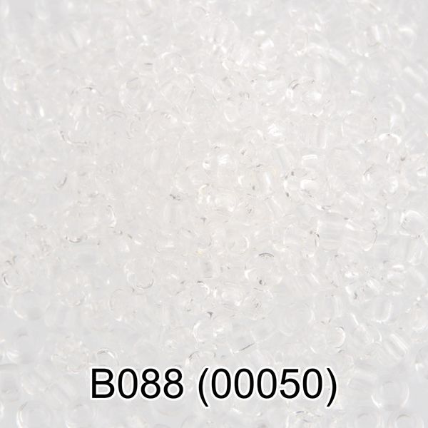 Бисер Gamma 10/0 (2.3 мм), 50 г, B088 прозрачный, 00050, круглый 2