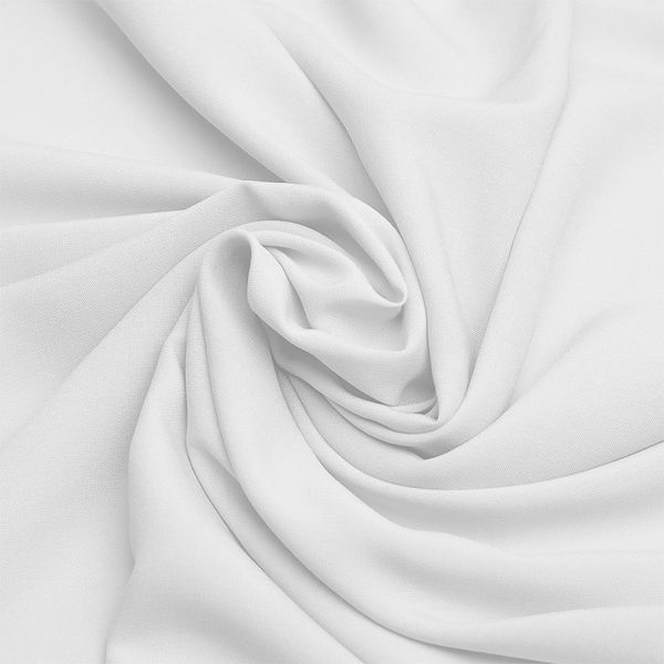 Штапель 110 г/м², 145 см / 2 метра, TBY-Vi-30-02.2, цв.02 отбеленный