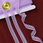 Кружево отделочное в стиле "трикотаж" 10 мм, 1665 цв.11.1 св.сиреневый, уп.27,4м