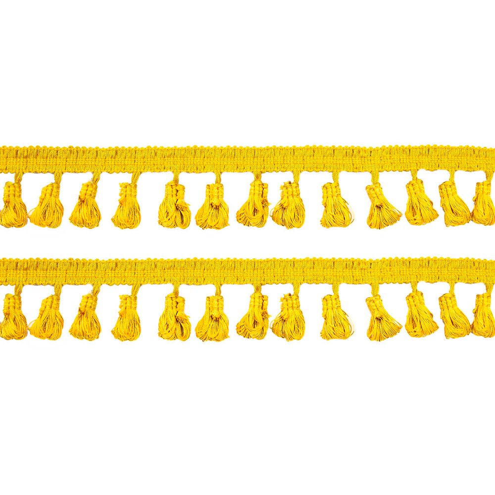 Бахрома отделочная 50.0 мм / 10 метров, с кистями 188 золото