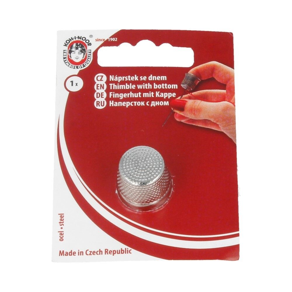 Напёрсток с дном никель на картоне 36 (4005), №0 ⌀16 мм, KOH-I-NOOR 36 (4005)