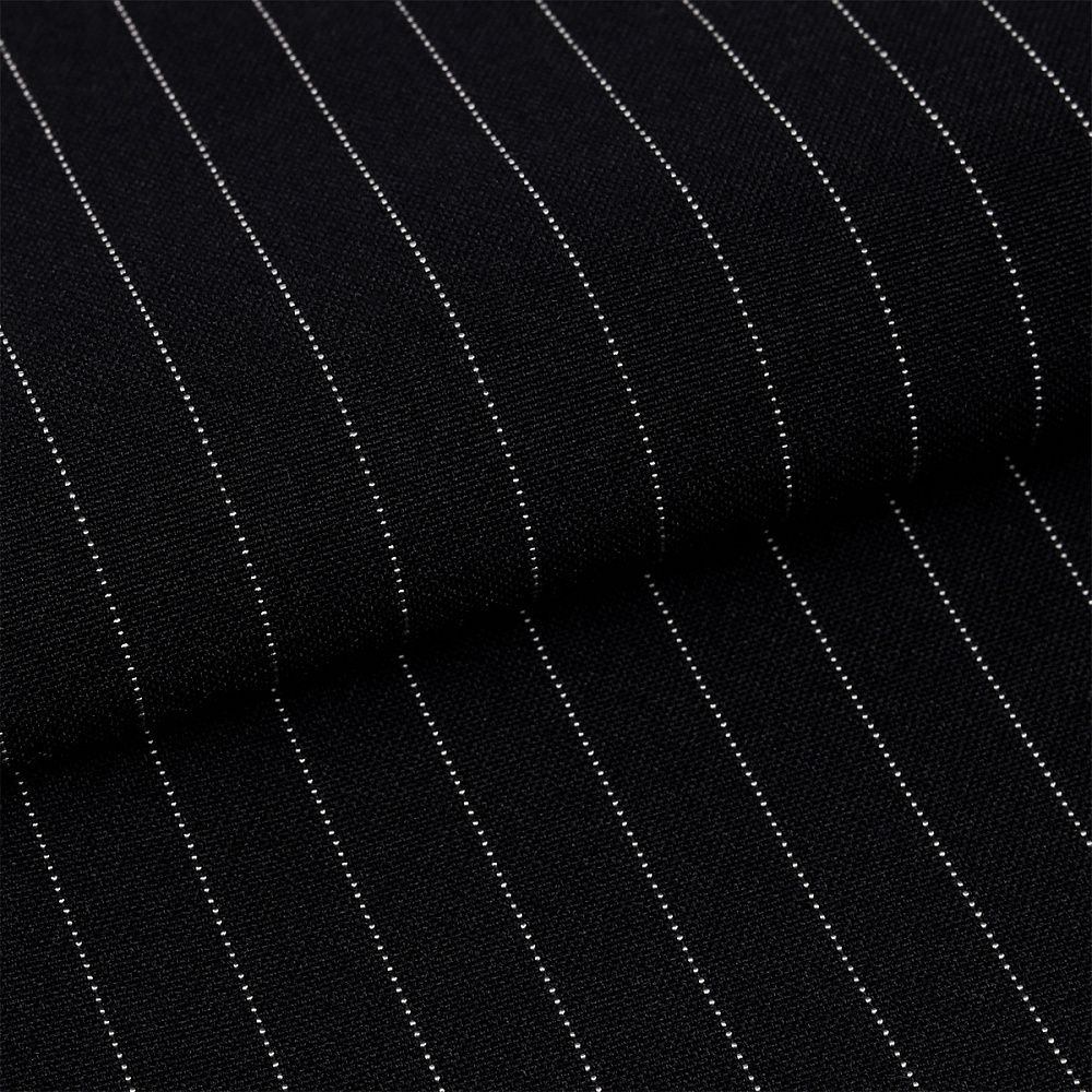 Габардин кач-во Фухуа 180 г/м², 150 см / 3 метра, в полоску, TBY.Gbf.st.24102.1.1.3, цв.01 черный