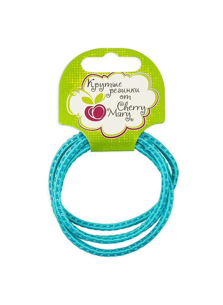 Набор резинок для волос R6018, 20 шт, №02 синий, Cherry Mary R6018