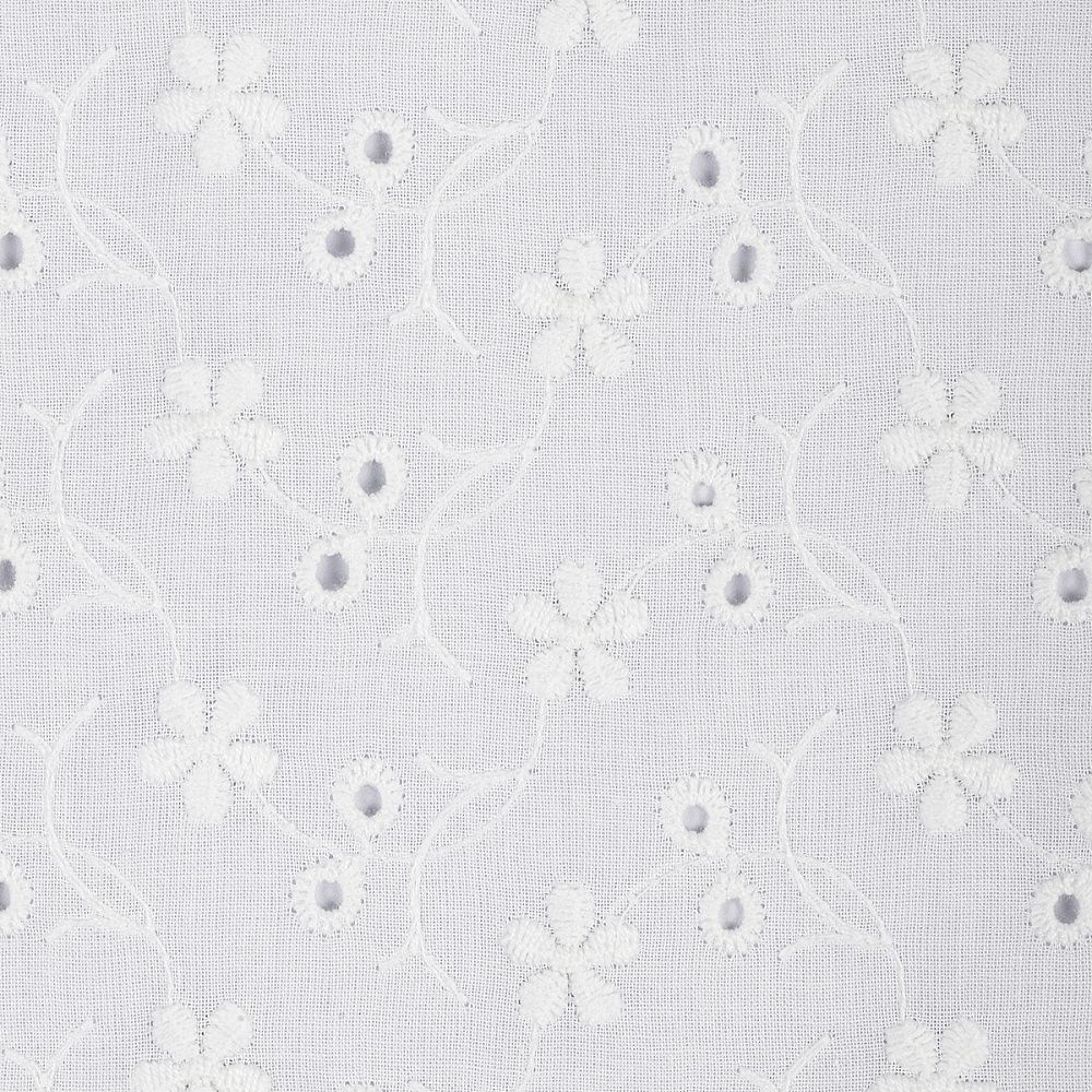 Ткань шитьё (прошва) 100 г/м², 150 см / 2 метра, TBY.Emb.8067.1.2, цв.01 белый