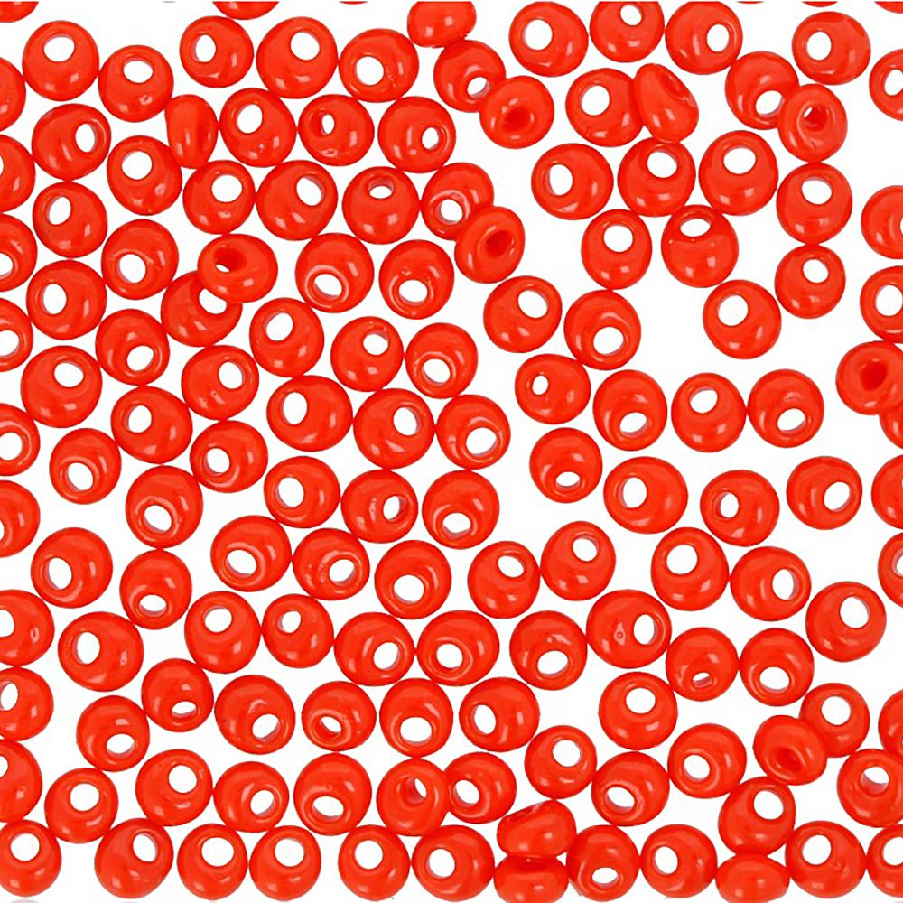 Бисер Toho Magatama 2 (3 мм), 500 г, 0050 оранжево-красный