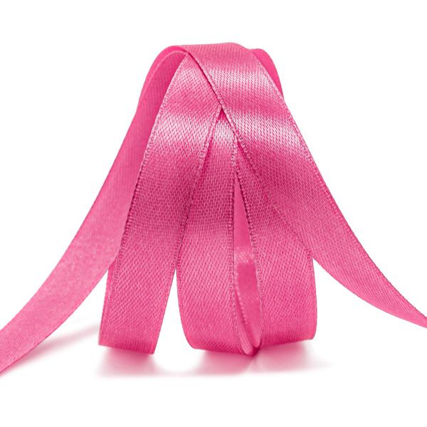 Лента атласная 1-сторонняя 12.0 мм / 22.86±1 метров, 023 светлая фуксия, Globus