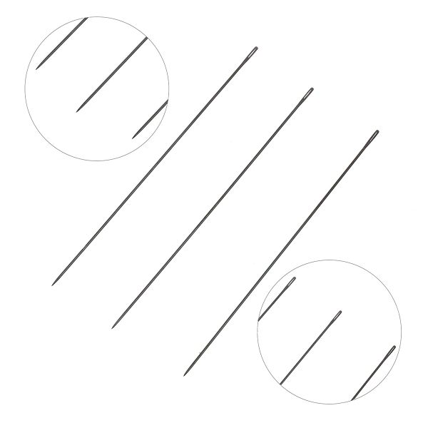 Иглы ручные для бисероплетения Black Beading, №11, 6 шт Pony