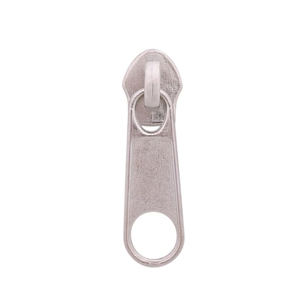 Слайдер (замок) для молнии спираль Т5 (5 мм), без фиксатора, никель, 0292-0009, 100 шт