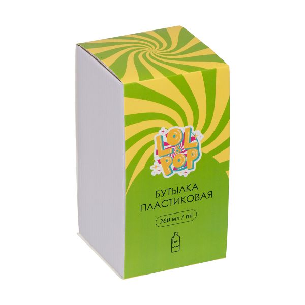 Бутылка пластиковая 260 мл, 8х8х15 см, №04 фиолетовый, Lol&Pop LLP-007