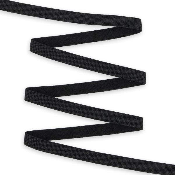 Резинка бельевая (бретелечная) матовая 8.0 мм / 50 метров, черный, (МL195.008)