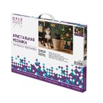 Алмазная (кристальная) мозаика Фрея ALPD-166, на подрамнике Рождество под ёлкой, 40х30 см