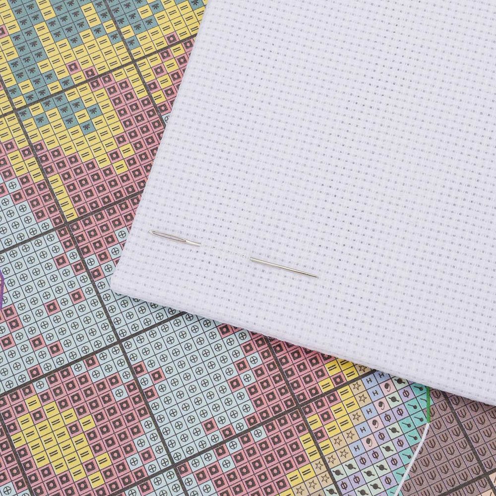 Набор для вышивания нитками Овен, Пушистая романтика 20х30см