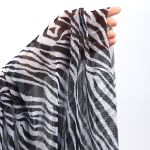 Сетка бельевая эластичная 100 г/м², шир.160 см / 3 метра, принт Зебра SZ025816, цв.белый+черный /SZ025816.15.3/