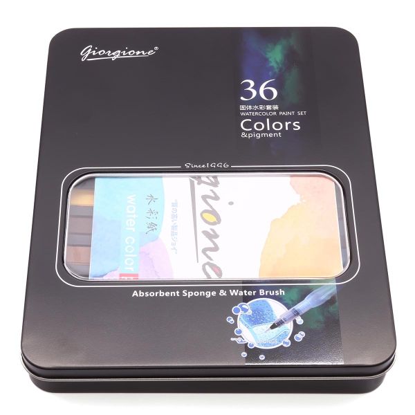 Краски акварельные, 36 цветов с кистями, AR1410