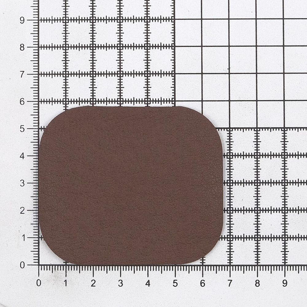 Термозаплатка, под кожу, 57х67мм (коричневый (brown)), AZ05, 10 шт