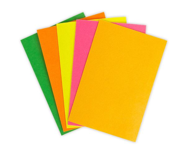 Фетр листовой жесткий 2.0 мм, 20х30 см, 5 шт, ассорти 1, Blitz FKH20-20/30