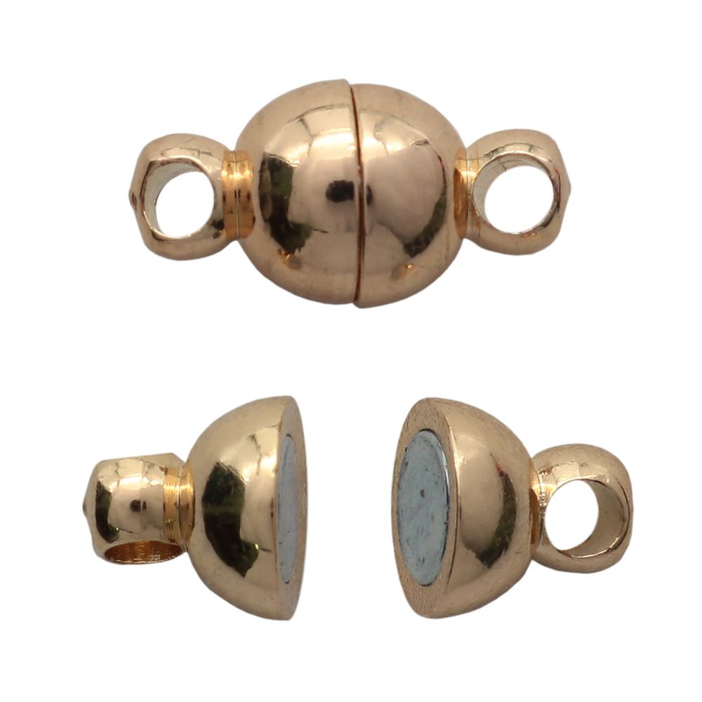 Замок магнитный 6 мм, 2 штук, Astra&Craft, цв.золото