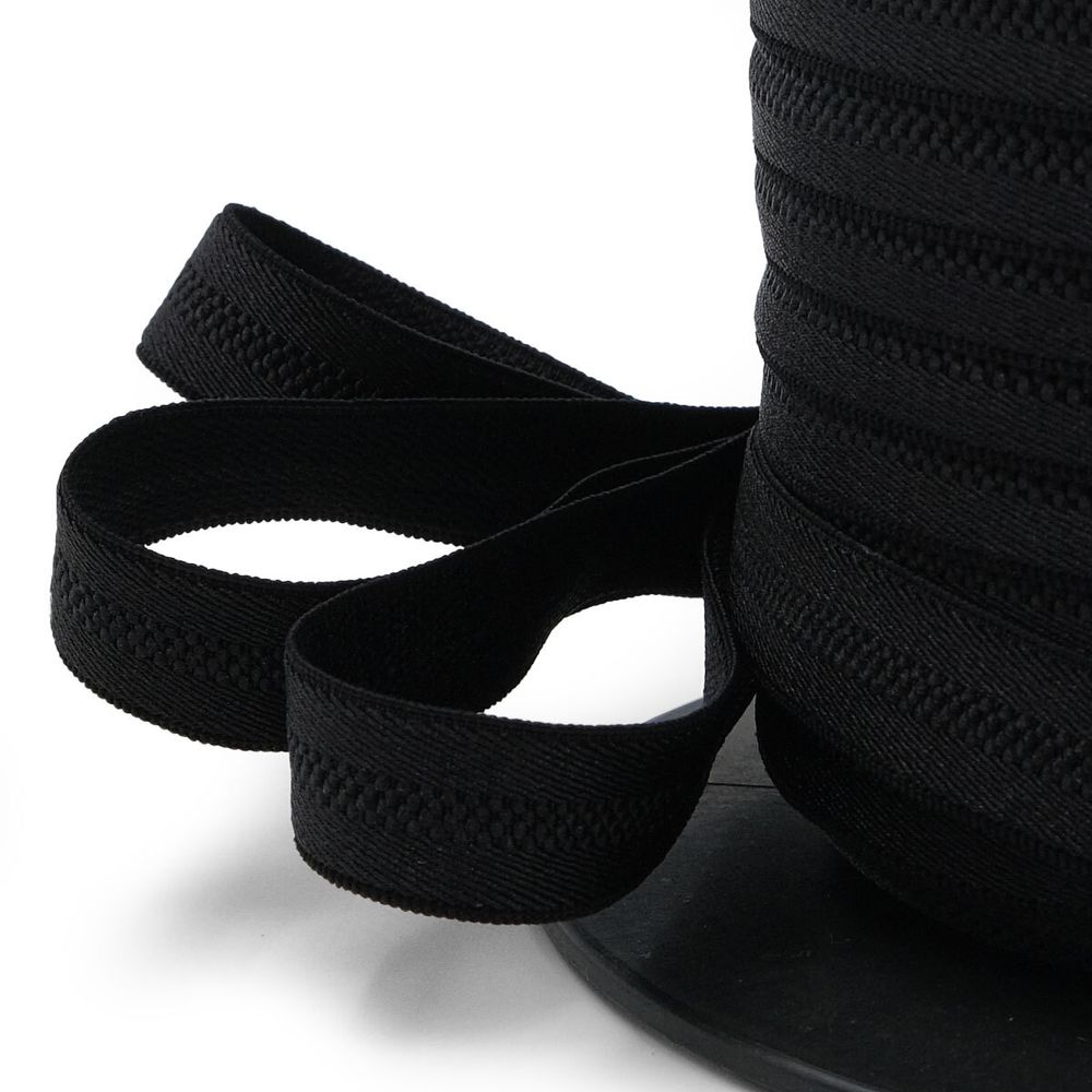 Резинка бельевая (бретелечная) 12.0 мм / 50 метров, черный, (ML207.012)