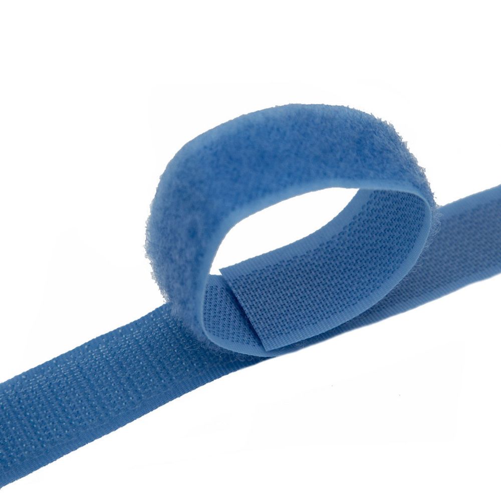 Лента контактная липучка (велкро) пришивная фасовка 20 мм / 25 см, 51 лиловый, /пара/, Hobby&Pro, кач."A" /TOS/