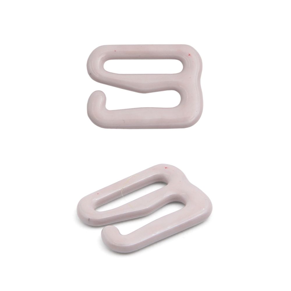 Крючки для бюстгальтера металл 9.5 мм, 20 шт, C154 светло-серый, ГВ1009