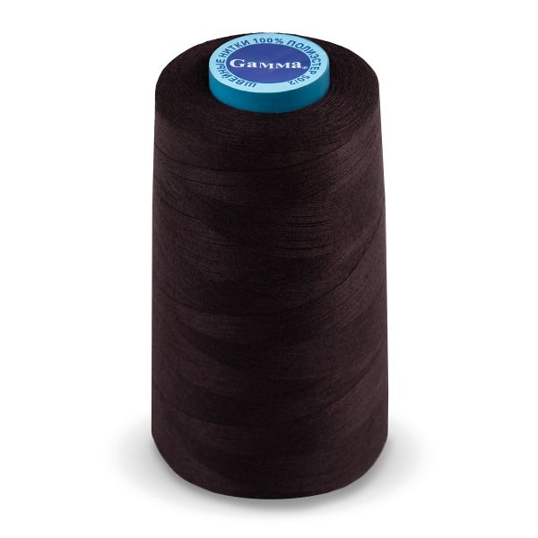 Нитки универсальные Gamma 50/2, 4570 м (5000 ярд) / 1 кат., 175 черно-бордовый