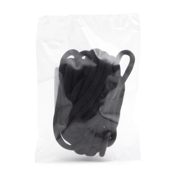 Шнурки круглые с металлическим наконечником 4.0 мм / 130 см, 1 пара (2 шт), черный, 6220-0133