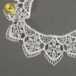 Кружево гипюр (плетёное) 43 мм, 0795 цв.01 белый уп.13,7м, Kruzhevo