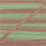 Лента (тесьма) шелковая 2.0 мм / 9.1±0.5 метров, M123 фисташковый/св.коричневый, Gamma SRM-2