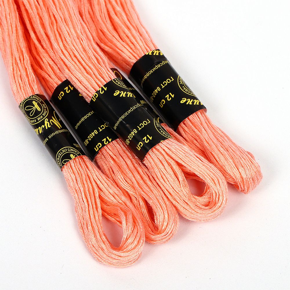 Мулине ПНК им.Кирова цв.0800 розовый, 24 мотка по 8 метров