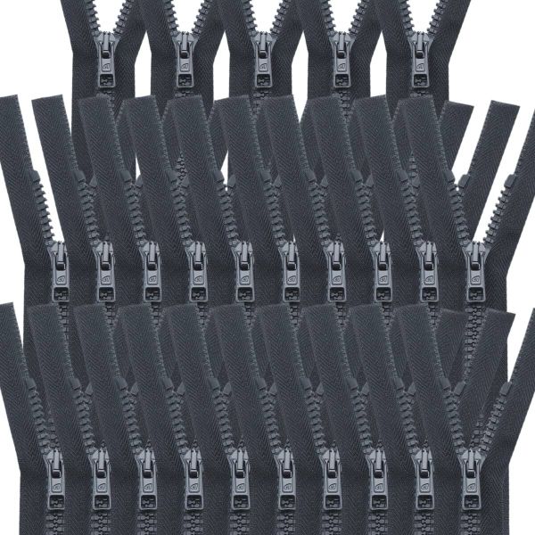 Молния трактор Arta Т6 (6 мм) 1 зам., разъем., 40 см, ОПТ. УП. 25 ШТ., 102 т.серый