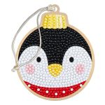Кристальная (алмазная) мозаика Фрея ALVP-037, подвеска, Пингвинёнок, 8х10 см